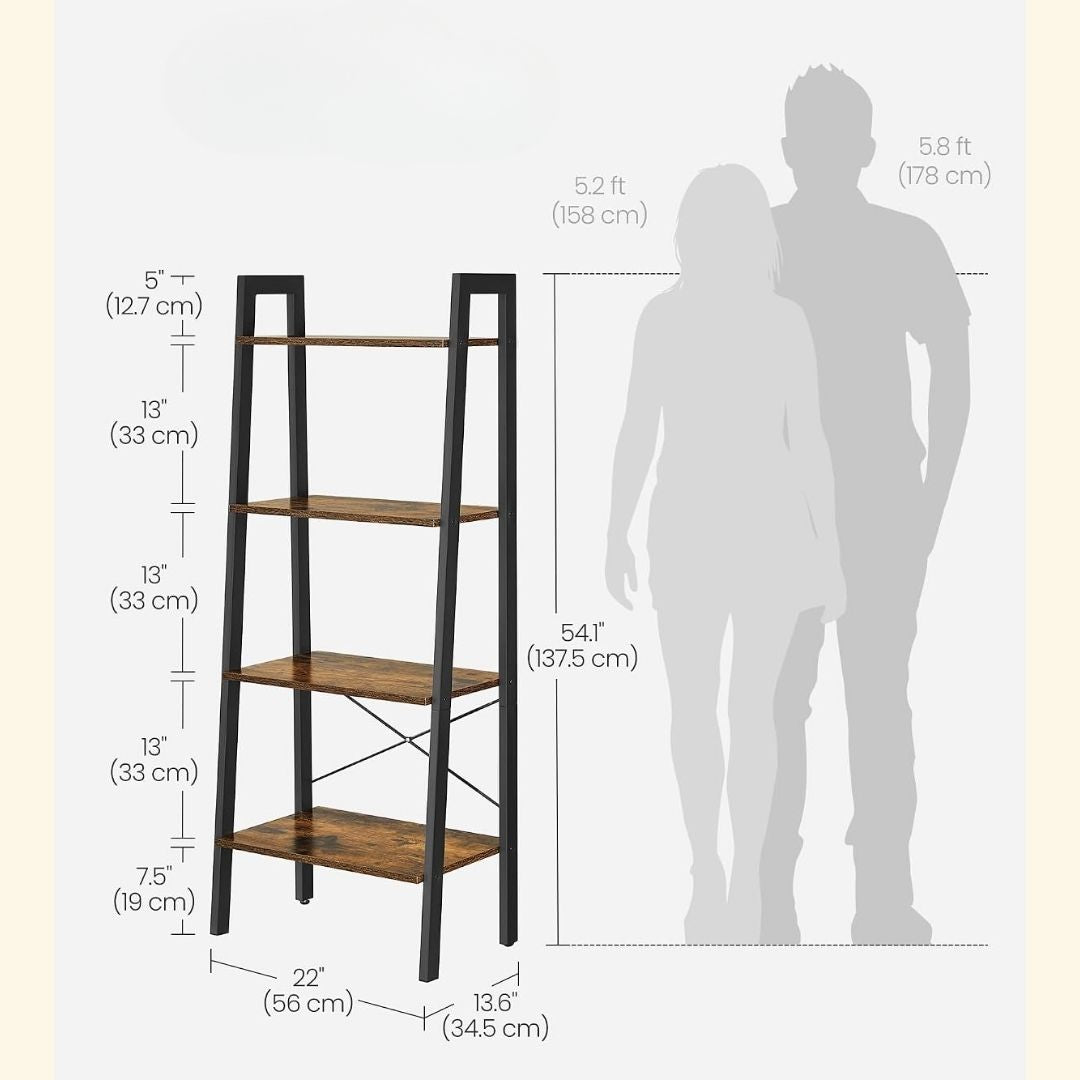 Lukas – Rustikales Leiterregal im Industrial Design